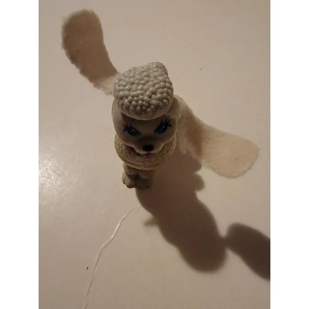 Vintage Kenner LPS Splash Happy Puppies POODLE 1993 Littlest Pet Shop RARE GRAY